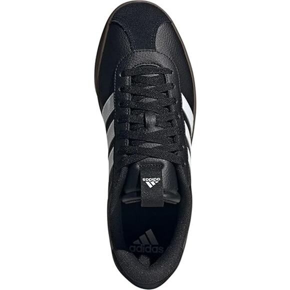 NWT adidas Men’s VL Court 3.0 Sneakers Black/White/Gum Size 7 Casual Shoes - Picture 5 of 6